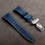 Navy SuperMatte Ostrich Leg strap for Audemars Piguet Royal Oak Offshore