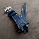 Navy SuperMatte Ostrich Leg strap for Audemars Piguet Royal Oak Offshore