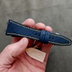 Navy SuperMatte Ostrich Leg strap for Audemars Piguet Royal Oak Offshore
