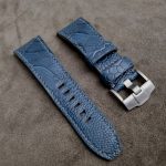 Azur Blue Ostrich Leg custom watch strap for 44mm Audemars Piguet Royal Oak Offshore