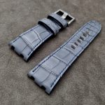 Destroyer Grey Alligator custom watch strap for 44mm Audemars Piguet Royal Oak Offshore