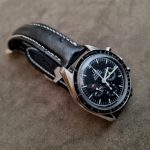 Black Ostrich Strap for Omega Speedmaster: