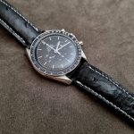 Black Ostrich Strap for Omega Speedmaster: