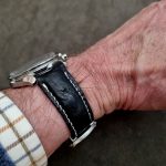 Black Ostrich Strap for Omega Speedmaster: