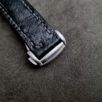 Black Ostrich Strap for Omega Speedmaster: