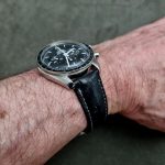 Black Ostrich Strap for Omega Speedmaster: