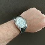 Grigio-Verde Alligator for Rolex Sky-Dweller with integrated fitment