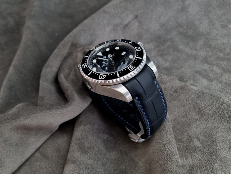 Alligator straps for Rolex Deepsea