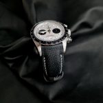 Nubuck Carbon Black Pebble Grain for Tudor Black Bay Chronograph