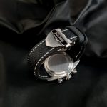 Nubuck Carbon Black Pebble Grain for Tudor Black Bay Chronograph