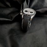 Nubuck Carbon Black Pebble Grain for Tudor Black Bay Chronograph