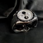 Nubuck Carbon Black Pebble Grain for Tudor Black Bay Chronograph
