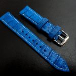 Custom dyed Royal Blue Alligator for Grand Seiko Snowflake