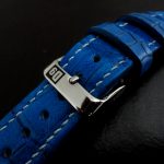 Custom dyed Royal Blue Alligator for Grand Seiko Snowflake
