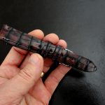 Burgundy Hand Antiqued Alligator strap for Grand Seiko Snowflake