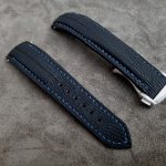 SuperMatte Carbon Black Teju LizardWatch Strap for Grand Seiko Snowflake