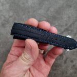 SuperMatte Carbon Black Teju LizardWatch Strap for Grand Seiko Snowflake
