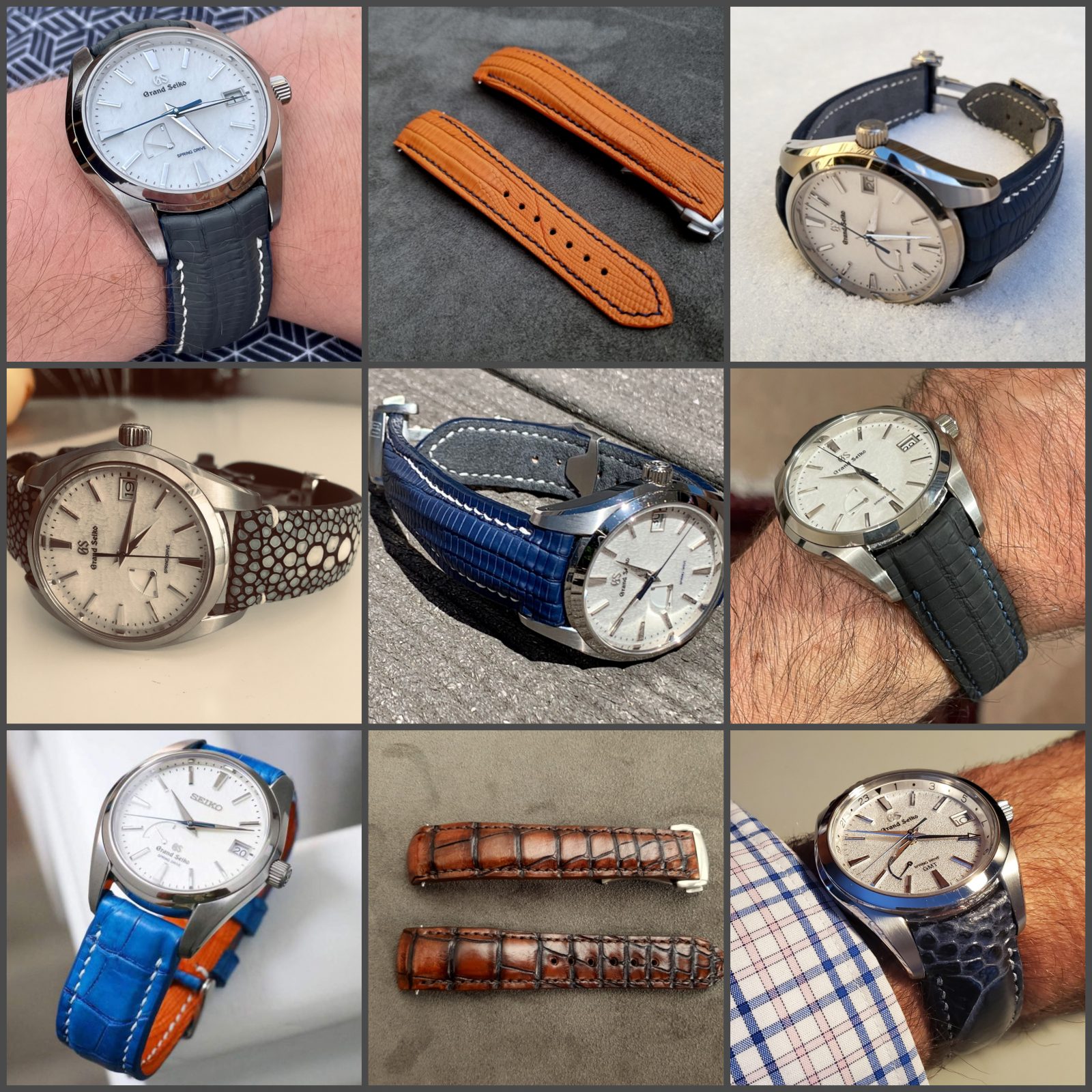 Custom Watch Straps for Grand Seiko Snowflake