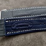 Navy Blue SuperMatte Teju Lizard lining
