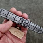 Normandy Grey Alligator Watch Strap for Grand Seiko Snowflake