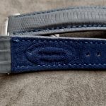 Commando Grey SuperMatte Teju Lizard Watch Straps for Grand Seiko Snowflake