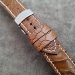 Mustang Saddle Ostrich Leg Watch Straps for Grand Seiko Snowflake
