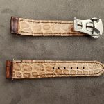 Round scale 'Bamboo' Alligator lining
