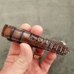 Hand Antiqued Alligator Watch Straps for Grand Seiko Snowflake