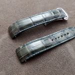 Grigio-Verde Alligator Watch Straps for Grand Seiko Snowflake