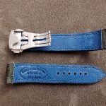 Custom dyed Steel Blue 'Clone' pattern Kangaroo lining