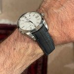 SuperMatte Carbon Black Teju LizardWatch Strap for Grand Seiko Snowflake