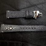 Stingray Watch Straps with central pearls for Grand Seiko Snowflake