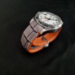 Grey Alligator Strap for Rolex Explorer II