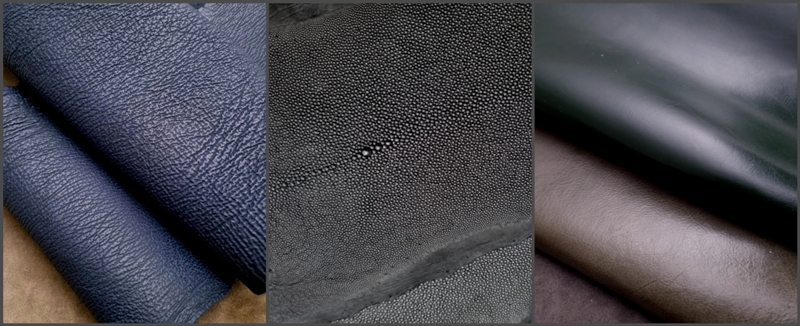 Newly arrived Sharkskin, Stingray, and Kidskins