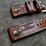 1965 Swiss Ammo strap with Skull Rivets for Panerai PAM356