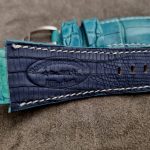 Custom-Dyed Turquoise Alligator for Blancpain Fifty Fathoms