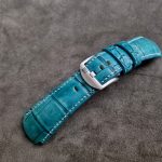 Custom-Dyed Turquoise Alligator for Blancpain Fifty Fathoms