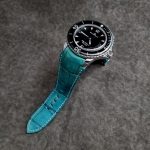 Custom-Dyed Turquoise Alligator for Blancpain Fifty Fathoms