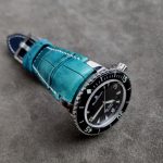 Custom-Dyed Turquoise Alligator for Blancpain Fifty Fathoms