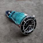 Custom-Dyed Turquoise Alligator for Blancpain Fifty Fathoms