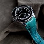 Custom-Dyed Turquoise Alligator for Blancpain Fifty Fathoms