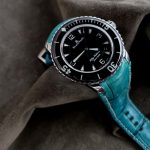 Custom-Dyed Turquoise Alligator for Blancpain Fifty Fathoms