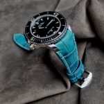 Custom-Dyed Turquoise Alligator for Blancpain Fifty Fathoms