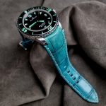 Custom-Dyed Turquoise Alligator for Blancpain Fifty Fathoms