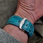 Custom-Dyed Turquoise Alligator for Blancpain Fifty Fathoms