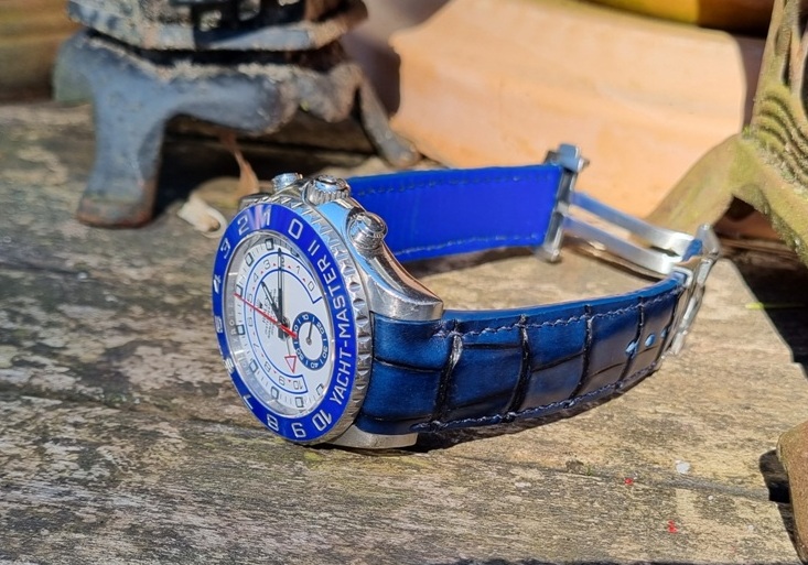 Alligator strap for Rolex Yatchtmaster II