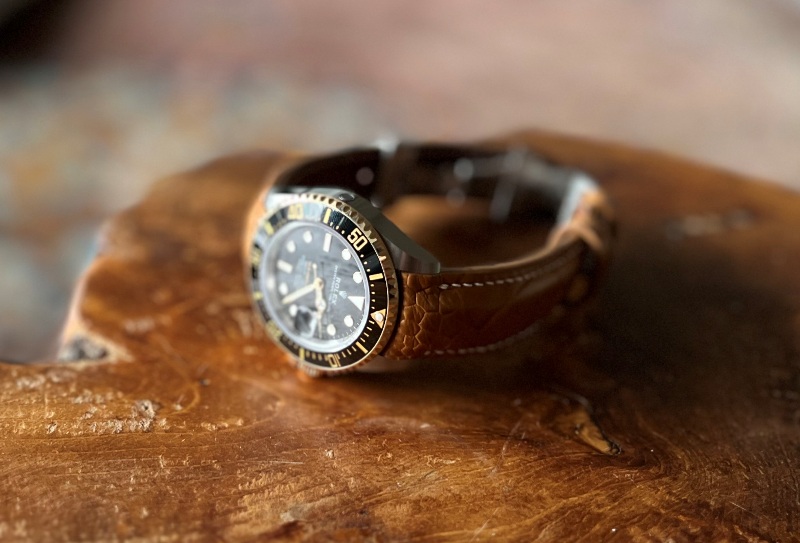 Ostrich Leg Strap for Rolex Sea-Dweller