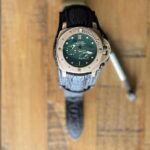Chocolate Sharkskin Bund strap for PAM507