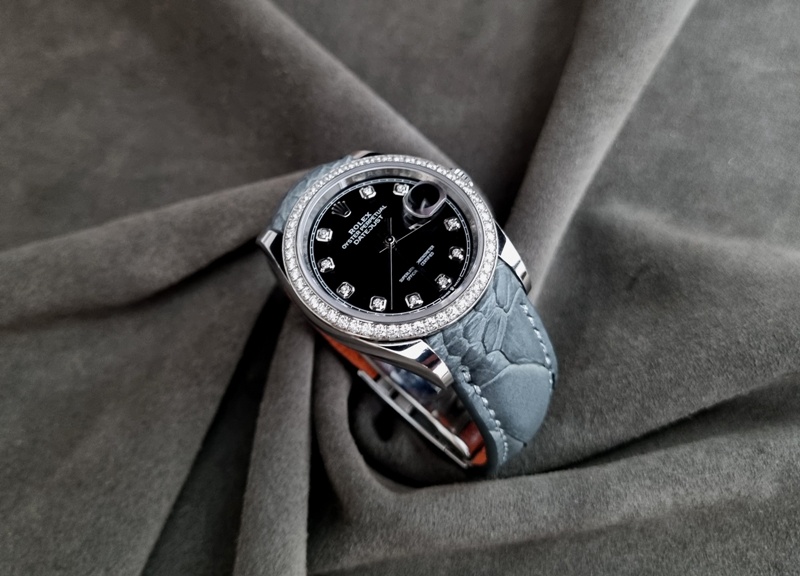 Ostrich Leg for Vero's Rolex Diamond Datejust