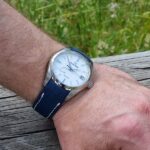 Baltic Blue Lizard Strap for Grand Seiko Snowflake